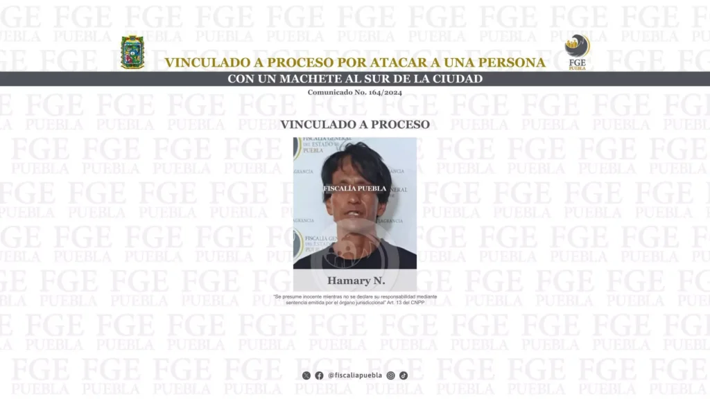 Vinculan a proceso a atacante con machete