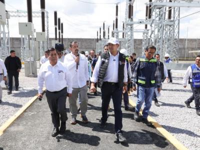 Subestación eléctrica asegura desarrollo industrial en San José Chiapa: Armenta Mier
